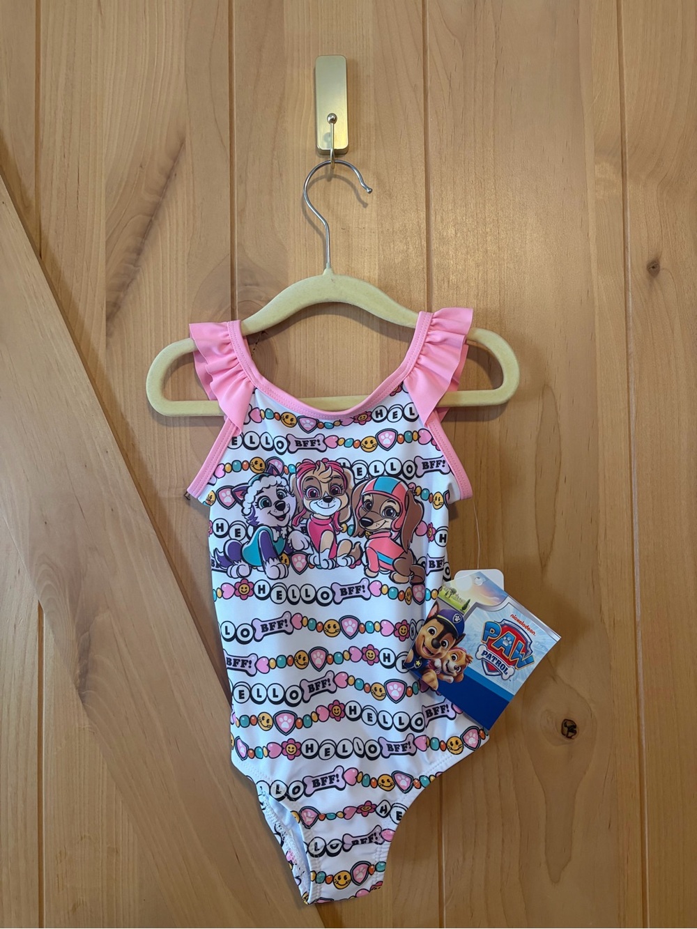 Paw Patrol NWT Toddler Girls One Piece Swim Bathing Suit 2T